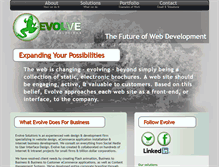 Tablet Screenshot of evolvesolutions.com